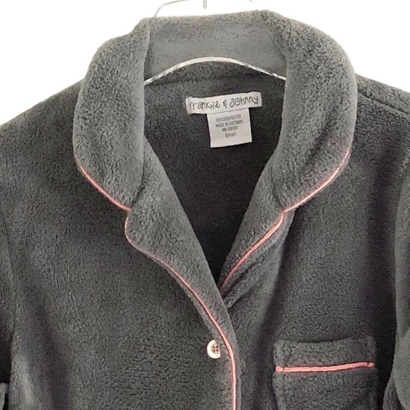 Frankie & Johnny Plush Pajamas Gray Size Large - Picture 11 of 12